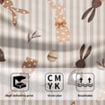 thumbnail image 3 of Happy Easter Bunny Hand Towels for Bathroom 2 Packs 18"x26" Polka Dot Rabbits Eggs Green Eucalyptus Decorative Kitchen Towel Brown Stripe Super Soft Drying Finger Towel for Home Hotel Gym, 3 of 8
