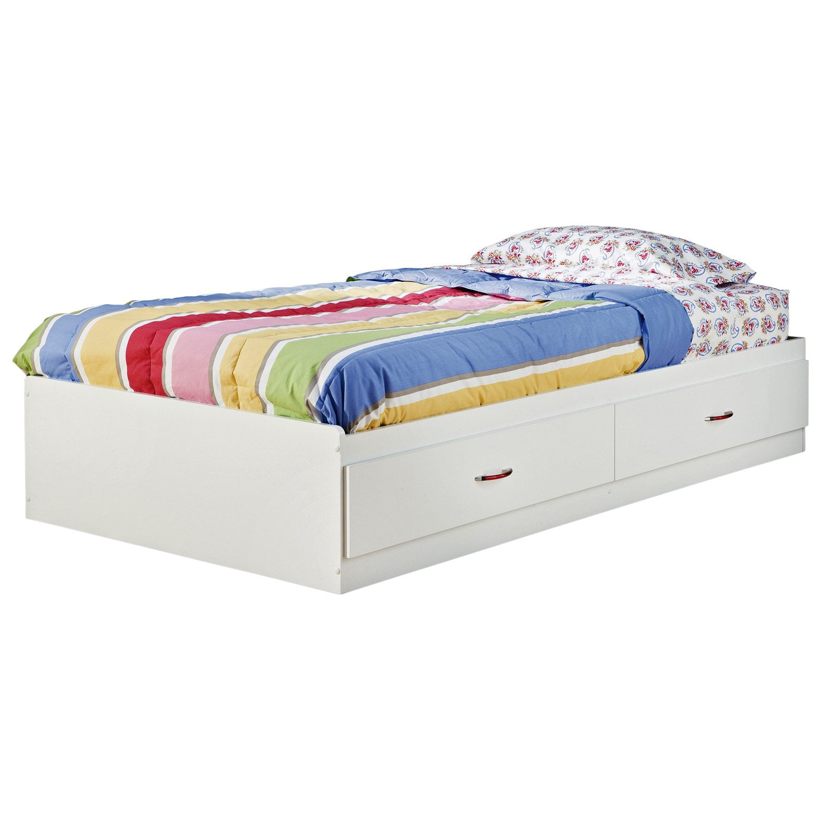 South S Logik Mates Twin Platform Bed Collection Pure White South S Logik Mates Twin Platform Bed Collection Pure White