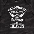thumbnail image 4 of Inktastic Handpicked for Earth by My Pappap in Heaven with Angel Wings Boys or Girls Baby Bodysuit, 4 of 5