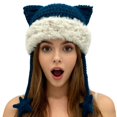 thumbnail image 2 of Beanies Cat Beanie Y2k Beanie Goth Knit Hat Grunge Crochet Hats for Women y2k Accessories,One Size, 2 of 4