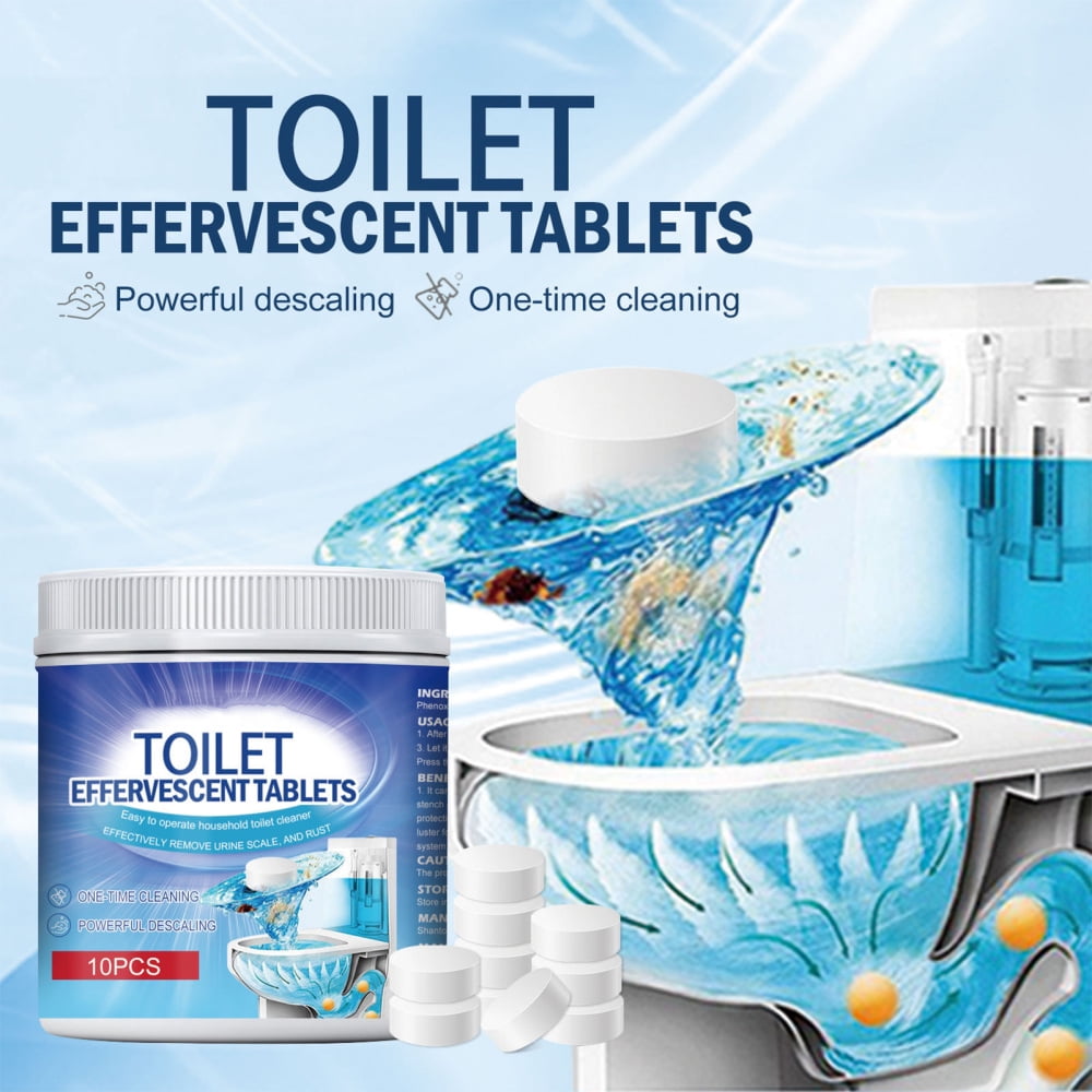 Toilet Bowl Cleaner Tablets Bathroom Toilet Tank Cleaner Strong Detergent  Household Toilet Bacteriostatic Effervescent Tablet - All-purpose Cleaner -  AliExpress