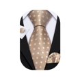 thumbnail image 1 of Corbata Barry.Wang con lunares, color caqui claro, marrón, 150 cm, 1 of 6