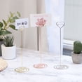 thumbnail image 5 of Table Number Holders 220mm Tall 70mm Base Width Heart Silver Tone, 24 Pieces, 5 of 5