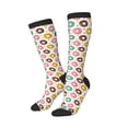 thumbnail image 2 of Haiem Colorful Donuts Socks, Funny Novelty Crazy Design Cotton Socks Sports Socks Knee High Socks For Men, Women,1Pairs - Gift For Working Friends, 2 of 9