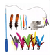 thumbnail image 1 of Juguetes Para Gato Interactivos Plumas Campanas 11pcs Multicolor, 1 of 5