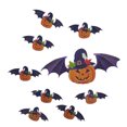 thumbnail image 1 of Yuarrent Pegatinas de pared de Halloween en 3d, papel de paredes extraíbles ligero, pegatinas de Jack-o-calabaza de autoensamblaje, viscosidad fuerte Kits de decoración para fiestas Yuarrent HA069409-00, 1 of 6