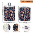 thumbnail image 5 of Yayeee 2 Pack Qtip Holder Bathroom Cotton Swab Canister with Lid Clear Dispenser Set, Christmas Splendor, 5 of 6