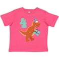 thumbnail image 3 of Inktastic 4th Birthday Dinosaur Boys or Girls Toddler T-Shirt, 3 of 5