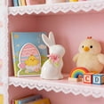 thumbnail image 6 of Lilixerw Easter Cute Ceramic Bunny Figurine,Hand-Painted White Rabbit Statue for Home Decor,Living Room,Shelf,Desk,Perfect Festive Gift for Friend,1.96x2.24x3.97 Inch, 6 of 6