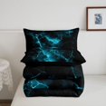 thumbnail image 5 of Homewish Glowing Lightning Twin Comforter Sets,Contemporary Aesthetic Bedding Set,Black Reversible,2pcs,1 Comforter and 1 Pillowcase, 5 of 7