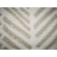 thumbnail image 3 of Deerlux Modern Living Room Area Rug with Nonslip Backing, Abstract Beige Chevron Strokes Pattern, 8 x 10 ft Large, 3 of 5