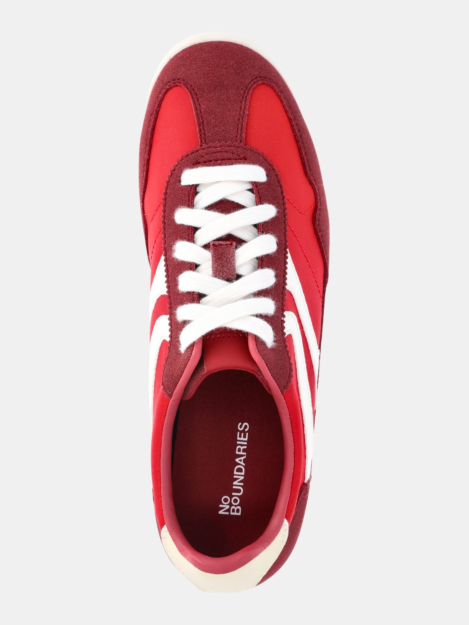 No Boundaries Women's Retro Lace-Up Sneakers