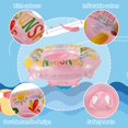 thumbnail image 2 of PENGXIANG Baby Swimming Ring with Float Seat and Double Handles Cushion Waist Float Ring for Swimming Training Inflatable Baby Swimming Float for Baby Infant 3-7 Months, 2 of 9