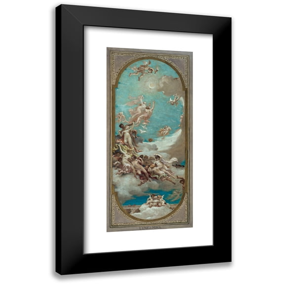 Paul Milliet 8x14 Black Modern Framed Museum Art Print Titled - Honeymoon (1883)
