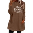 thumbnail image 1 of Bowake Chandail Douillet d'Hiver Chaud Ample pour Femmes Manches Longues Col Rond, 1 of 4