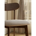 thumbnail image 2 of Set of 2 Solid Oak Dining Chairs FAS Grade North American Wood, Ergonomic Curved Back Design for Spinal Support, Easy-Clean Finish Ideal for Family Dining and Formal Gatherings, 47.5x55.5x78cm, 2 of 9