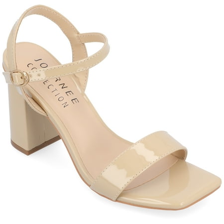 

Journee Collection Womens Tivona Tru Comfort Foam Mid Heel Ankle Strap Sandals