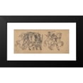 thumbnail image 2 of François Rude 14x8 Black Modern Framed Museum Art Print Titled - Three Warriors and Their Horses, Study for a Bas Relief Sculpture in the Chateau De Tervueren (First Half 19th Century), 2 of 5