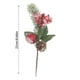 thumbnail image 3 of Esquejes Navideños de Agujas Blancas de 25 Cm, Ramas de Plástico Rojo | Aspecto Escarchado | Tallos Flexibles para Decoración Navideña, Coronas, Centros de Mesa y Arreglos Florales de Mesa., 3 of 6
