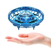 Simday LED Hand Operated Drone, Motion Sensor Hovercraft, Flying UFO Toy for Kids