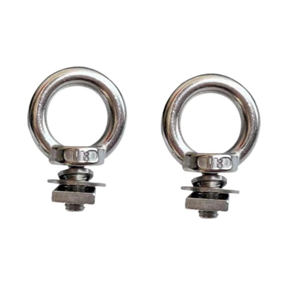 funtasica 2 Pieces Eye Bolt T Bolt Eye Nut Tie Down Rings for Anchoring Roof Racks