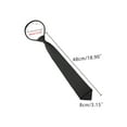 thumbnail image 4 of CORbA CHIC para el Día del Padre Corbata de Hombre Pre-atada con Cierre de Cremallera Color Sólido Formal Casual Corbata Ancha Ajustable Negra Larga 48cm/18.9', 4 of 5