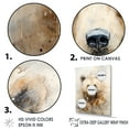 thumbnail image 3 of Designart "Minimalist Icy Bear Artistry I" Animals Bear Floater Framed Wall Art Living Room, 3 of 5