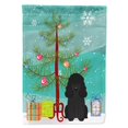 thumbnail image 1 of "Treasures BB4196GF Merry Christmas Tree Poodle Bandera de tamaño de jardín negro, pequeño, multicolor" Caroline's Treasures BB4196GF, 1 of 1