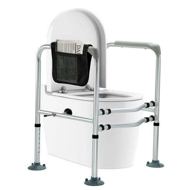 HEAO Toilet Safety Frame for Seniors, Bathroom Safety Rail with Anti ...