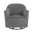 thumbnail image 2 of Sunpan Silvana 18" Modern Fabric Glider Lounge Chair in Belfast Koala Gray, 2 of 7