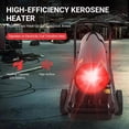 thumbnail image 3 of 220000 BTU Forced Air Kerosene Heater, Portable Diesel and Kerosene Space Heater with Thermostat Control, Torpedo Space Heater for Indoor and Outdoor, Workshops, Industrial, Jobsite, Garage, Black, 3 of 8