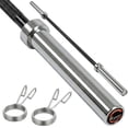 thumbnail image 1 of Barra Recta Olimpica Centurfit 2' Buje Bronce 600lb Negro 2.2m 20kg, 1 of 7