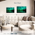thumbnail image 4 of Elephant Stock Mystic Aurora Wall Art - Horizontal Canvas Wall Art - Living Room Wall Decor - Nature Canvas - Teal And Black Decor - 36" x 24", 4 of 8