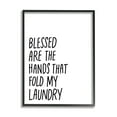 thumbnail image 2 of Stupell Industries Hands That Fold Laundry Humor Typography Painting White Framed Art Print Wall Art, 2 of 5
