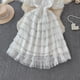 thumbnail image 3 of Vestido informal de malla ahuecada con lentejuelas para verano, exquisito vestido elegante de encaje de estilo social, corte en A, 3 of 5