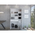 thumbnail image 2 of CoSoTower 1-Shelf 1-Drawer Pantry Cabinet White, 2 of 7