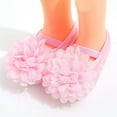 thumbnail image 3 of Hazel Tech Autumn child Girl Shallow Princess Shoes Newborn Flower Satin Shoes Soft Sole Toddler Infant Shoes First Walker, 3 of 6