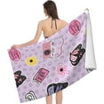 thumbnail image 3 of Butterfly Large Beach Towel - Plush Thick Cotton Pool Towel, Adult Beach Towels, 3 of 17