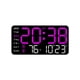 thumbnail image 2 of Decoración del hogar, decoración de habitaciones, reloj de pared digital, reloj de pared digital LED con pantalla grande, reloj despertador con calendario digital, adecuado para sala de estar, dormito, 2 of 6
