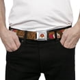 thumbnail image 3 of Looney Tunes Belt, Seatbelt Buckle Belt, Elmer Fudd Poses Browns, 30 to 44 Inches, 3 of 9