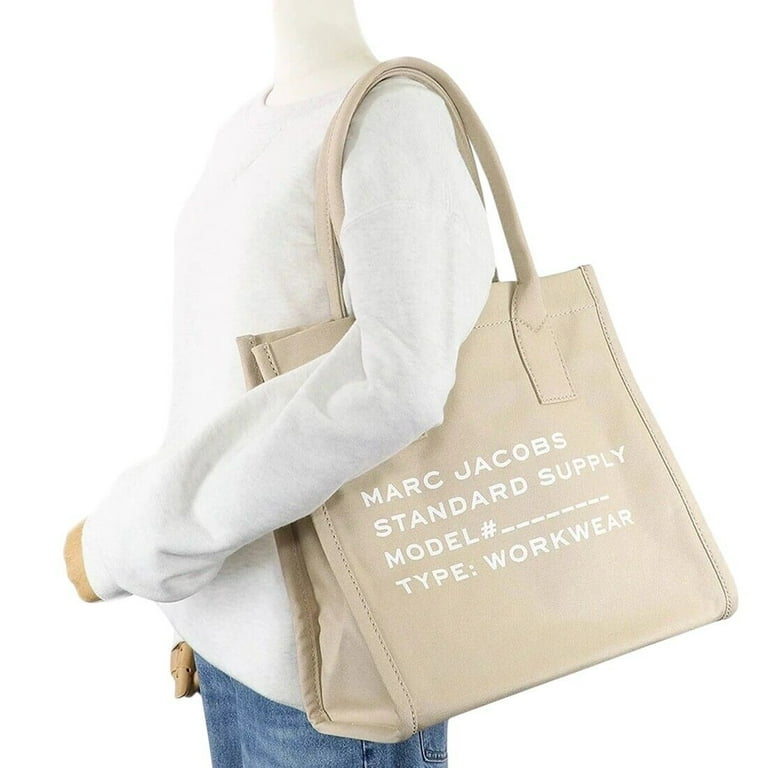 Marc Jacobs Canvas Standard Supply Large Tote Bag Beige