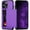 Purple, variant on for iPhone 13 Pro Max Case with Card Holder[Store 5 Cards] Dual Layer Heavy Duty Shockproof iPhone 13 Pro Max Wallet Case with Hidden Card Slot Storage Case for iPhone 13 Pro Max(Black)