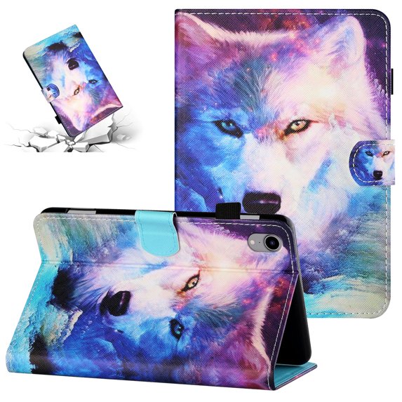 TECH CIRCLE iPad 10th Generation Case 2022, Flip Folio PU Leather Lightweight Stand Case with Auto Sleep/Wake Wallet Case for iPad 10th Gen 10.9 inch 2022 A2696 A2757 A2777, Wolf