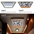 thumbnail image 7 of XYZCANDO Cow RV Window Shade Fire Camper Window Cover RV Skylight Cover Foldable RV Black Out Shade for Window RV Roof Vent Skylight Insulator Window Cover RV Accessories Sunshade Black, 7 of 7