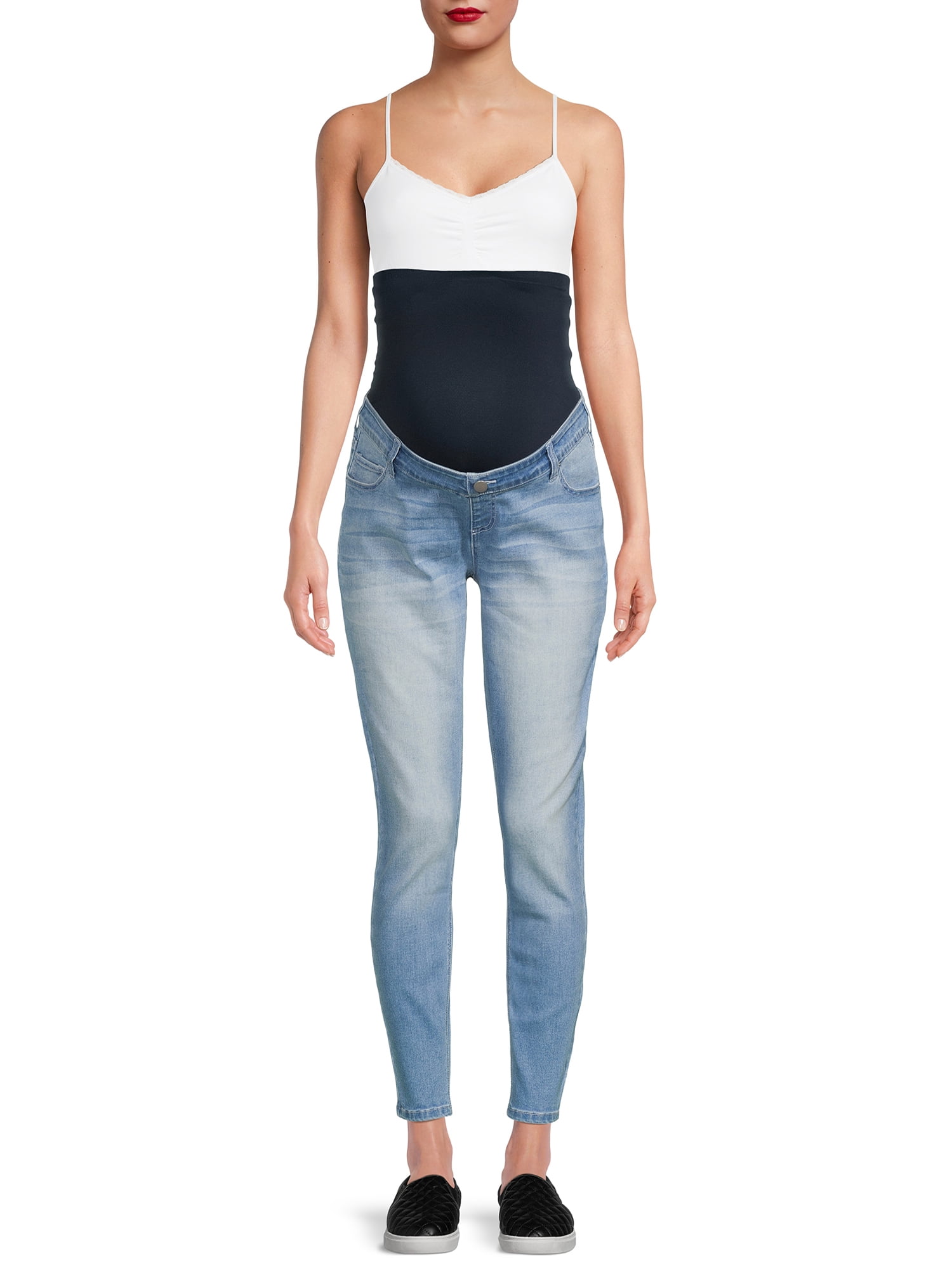 Time and Tru Women's Maternity Skinny Jeans, Sizes S-XXL