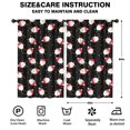 thumbnail image 2 of Blackout Kids Curtains,Black Christmas Santa Pattern Childrens Insulated Curtains Set Of 2,Bedroom Essentials,Toddler Room Decor 52"x84", 2 of 5