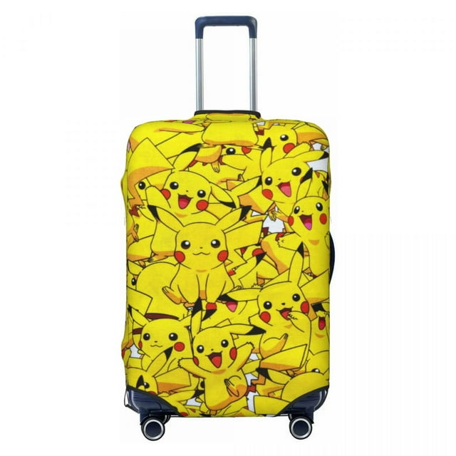Housse de Valise Personnalisée Pokemon Pikachu, Protecteur de Mode pour Voyage, Housse de Protection pour Valise de 18-32 Pouces