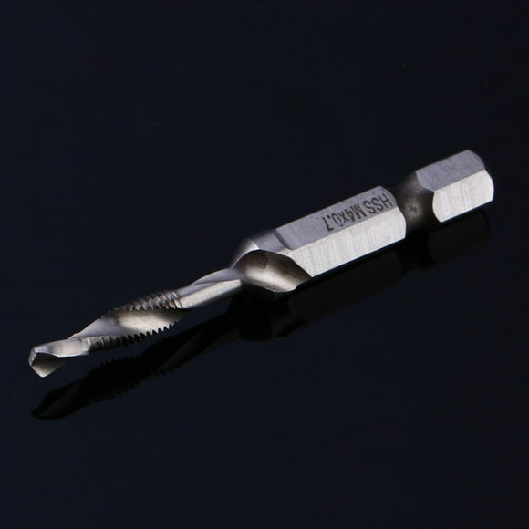 Coated Twist Drills Bit, M4 Impact Tap Taper Drill Bit,  1Pcs For Soft Metal Aluminum Iron