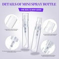 thumbnail image 5 of Rollbacks & More 60PCS Mini Sprays Bottle, 3ml 5ml Clear Plastic Bottle Empty Small Sample Containers, 5 of 6