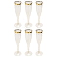 thumbnail image 1 of MasteelfCA 6 Pcs Gobelets Jetables pour Champagne Gobelets Jetables Gobelets à Poudre Scintillante, 1 of 8